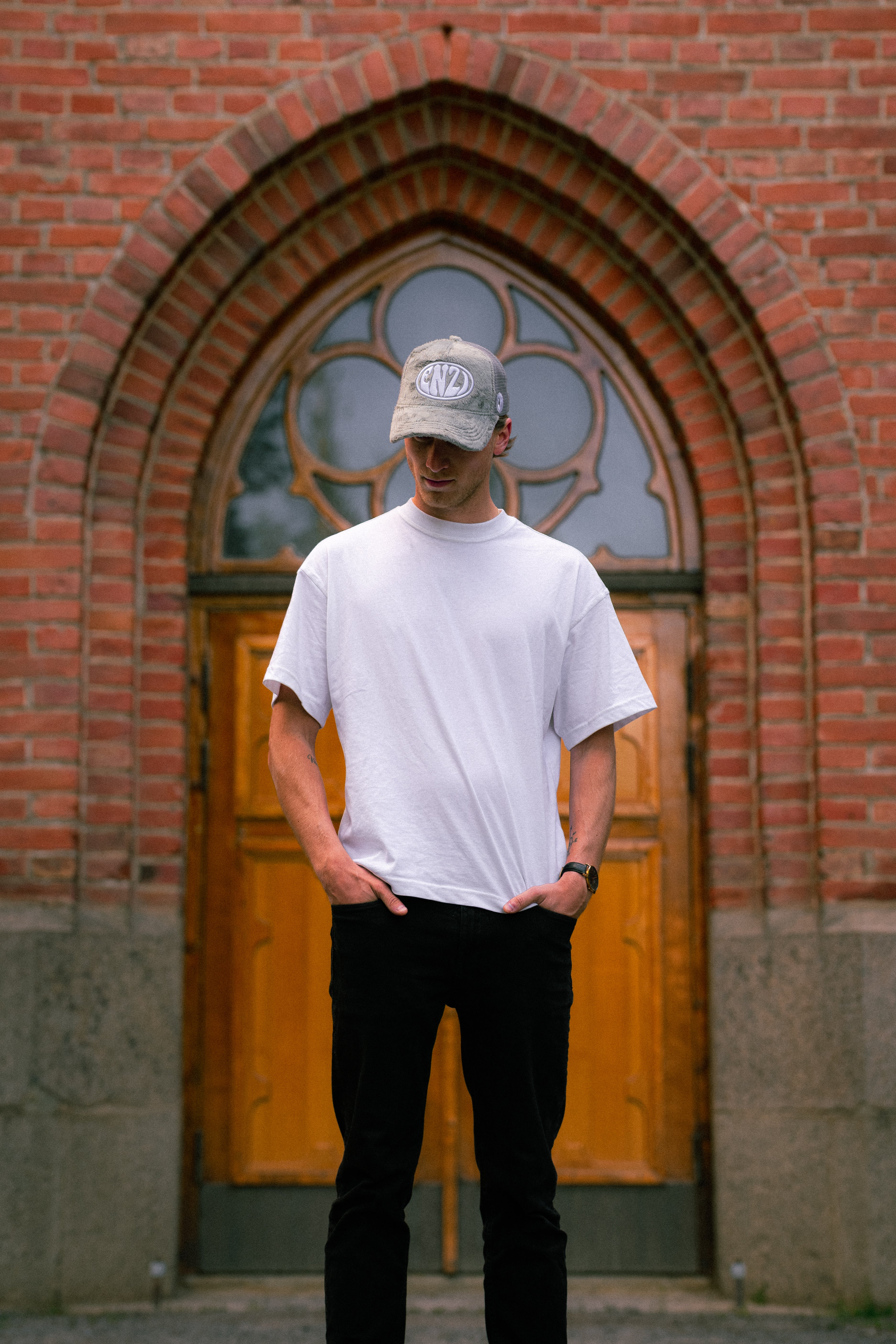 "ENZI" Grey Cap