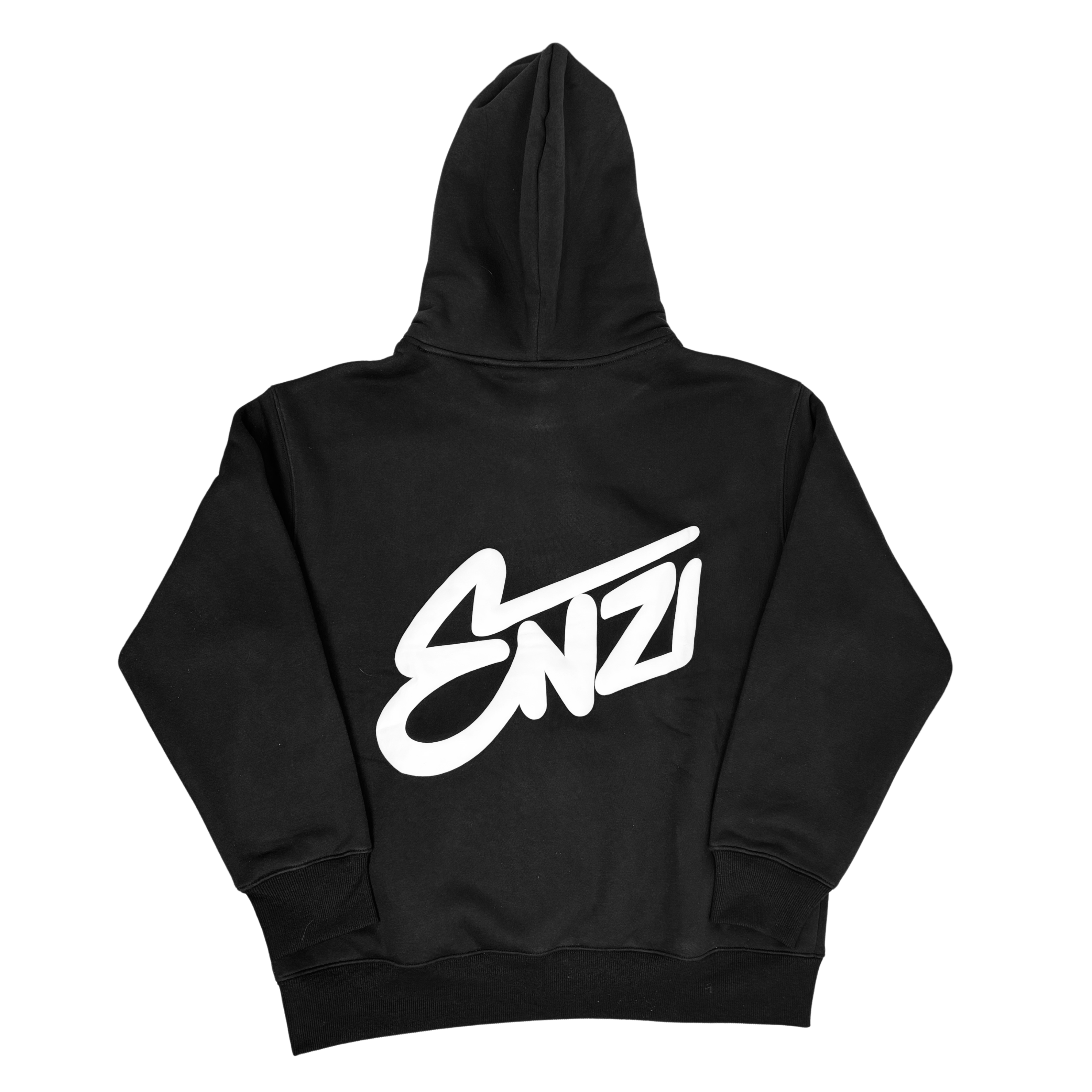 "Enzi" Puff Hoodie - Black