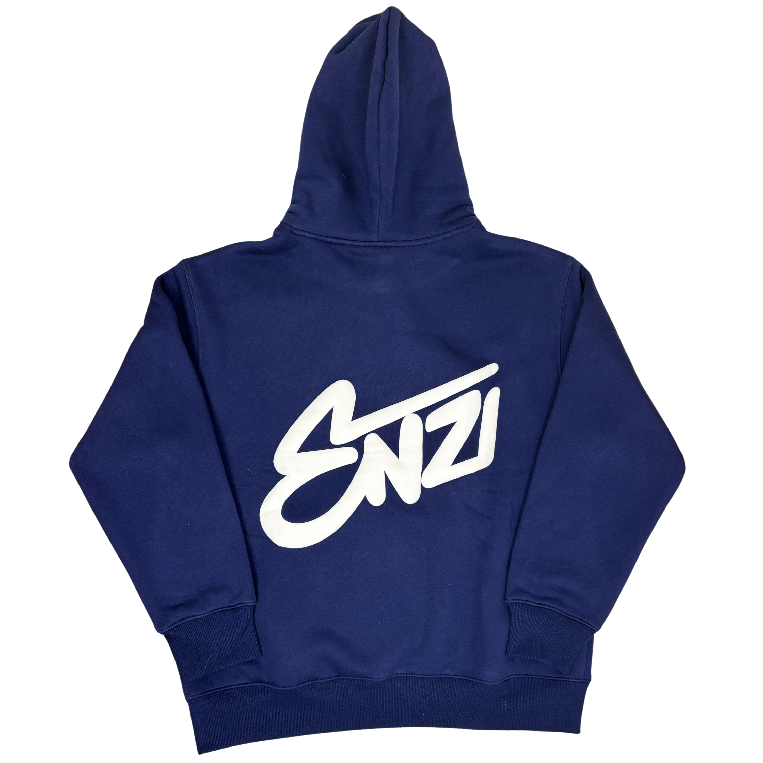 "Enzi" Puff Hoodie - Navy