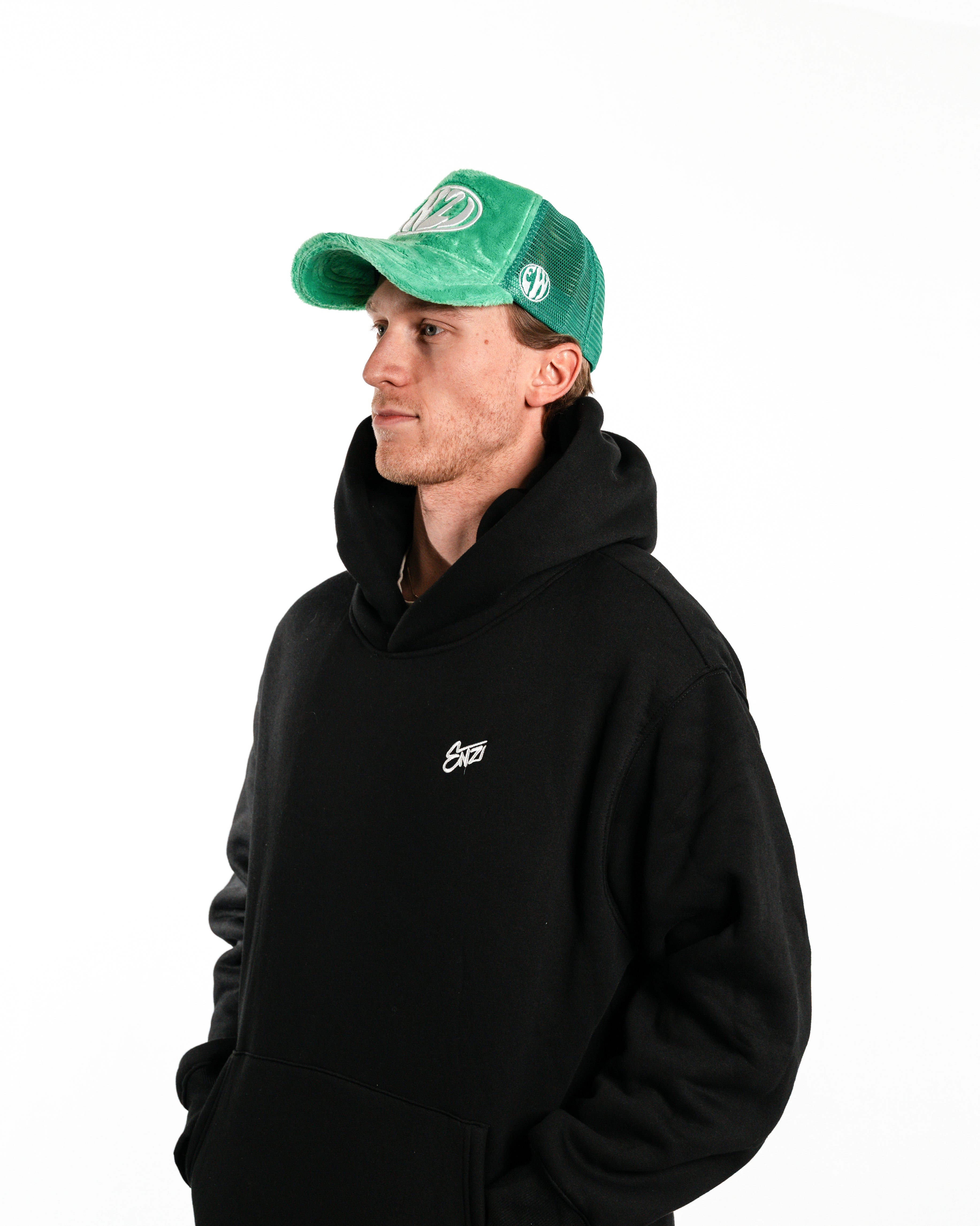 "ENZI" Light Green Cap